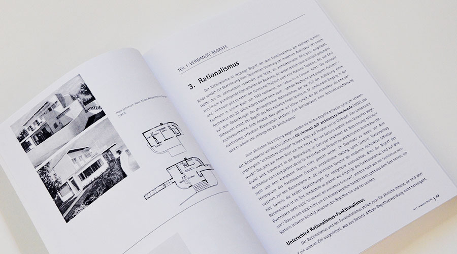 Layout Innenseite, Dissertation zu Architektur