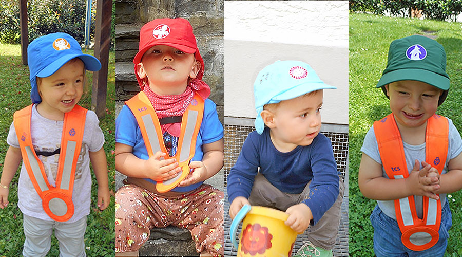 Kinderhaus Ringelrosen Mützen mit Gruppen Icon