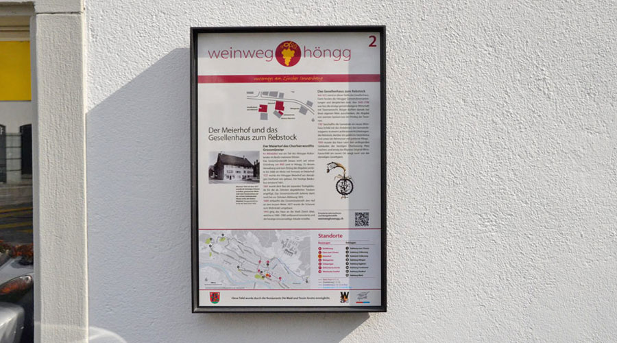 Weinweg Höngg Tafel 2